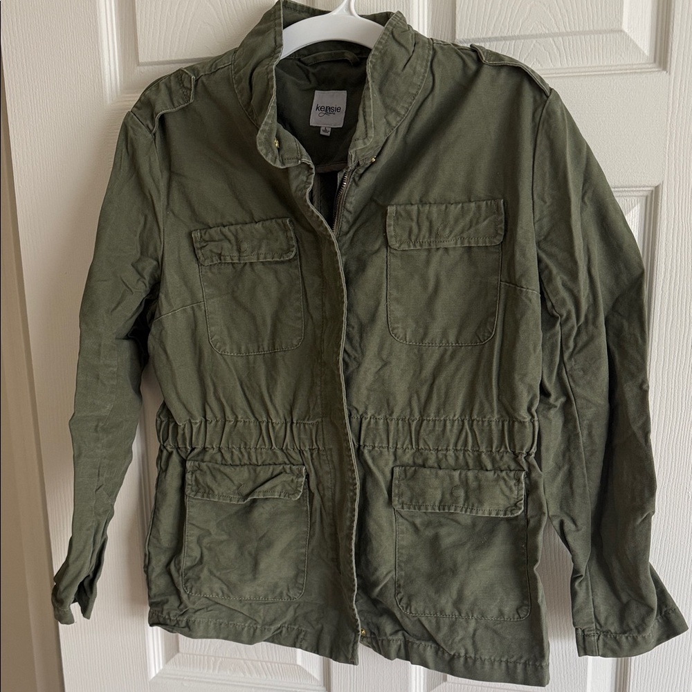 Kensie Olive Utility Jacket
